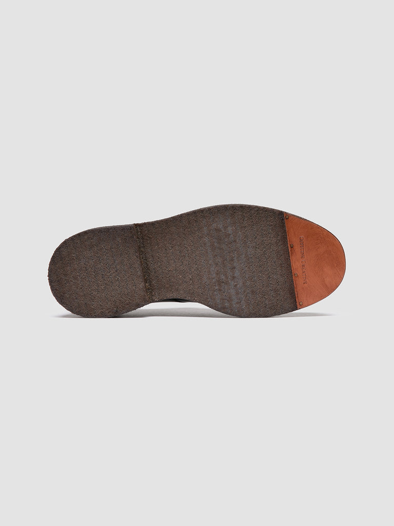 ASTON CREPE 004 - Stivali Stringati in Pelle Marrone