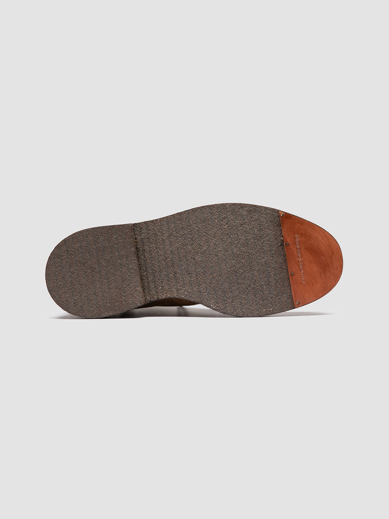 ASTON CREPE 004 - Stivali Stringati in Pelle Scamosciata Marrone
