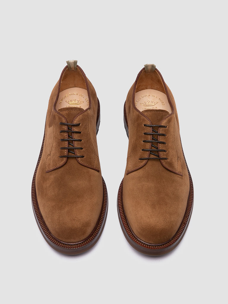 ASTON FLEXI 001 - Derby in Pelle Scamosciata Marrone
