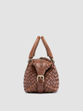 AURA 002 - Borsa con Manico in Pelle Marrone