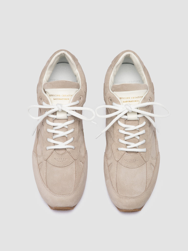 AWAY 101 - Sneaker Basse in Pelle Scamosciata Beige