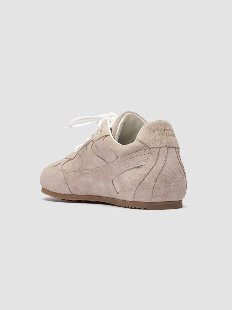 AWAY 101 - Sneaker Basse in Pelle Scamosciata Avorio