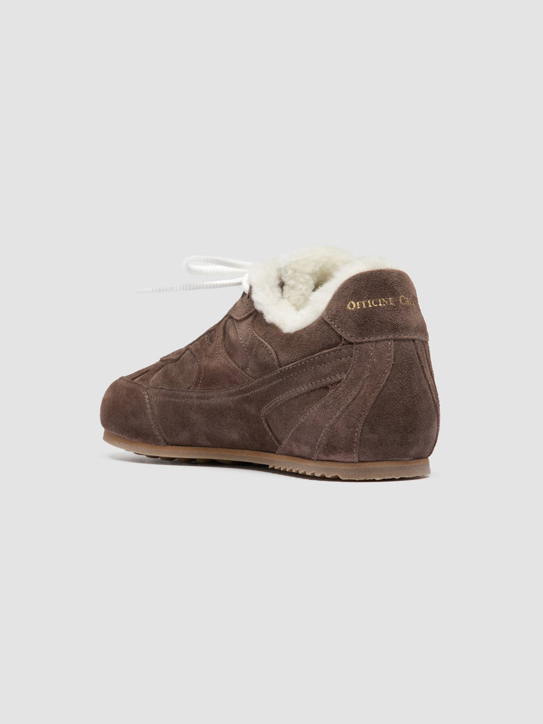 AWAY 102 - Sneaker Basse in Pelle Scamosciata Tortora
