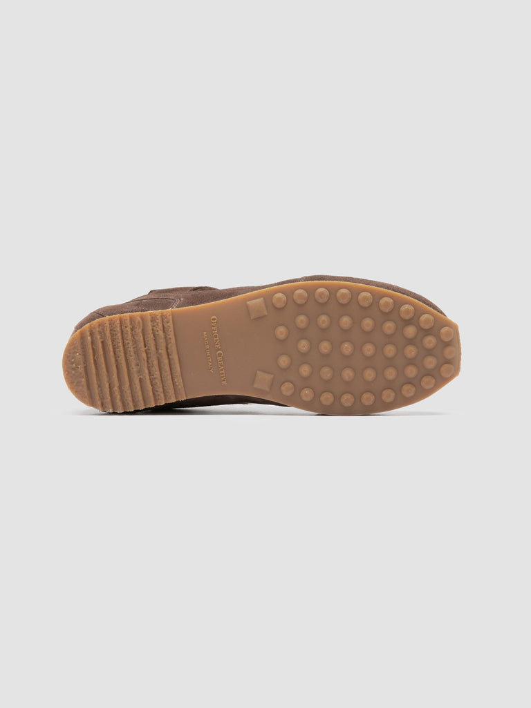 AWAY 102 - Sneaker Basse in Pelle Scamosciata Tortora