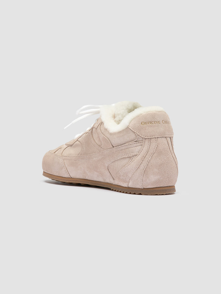 AWAY 102 - Sneaker Basse in Pelle Scamosciata Beige