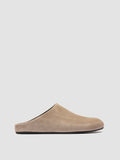 BABOUCHE 001 - Taupe Suede Mule Sandals - thumb image 1,side view