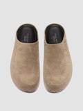BABOUCHE 001 - Taupe Suede Mule Sandals - thumb image 2,side view