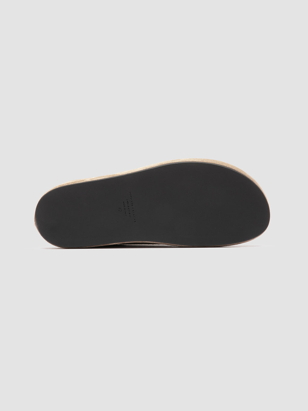 BABOUCHE 001 - Taupe Suede Mule Sandals - image 5,side view