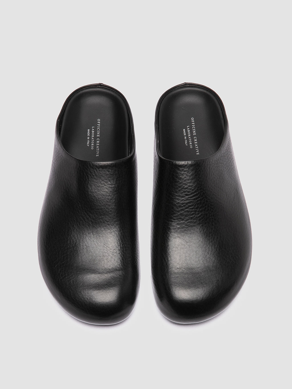 BABOUCHE 001 - Black Leather Mule Sandals