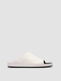 BABOUCHE 002 - White Leather Mule Sandals