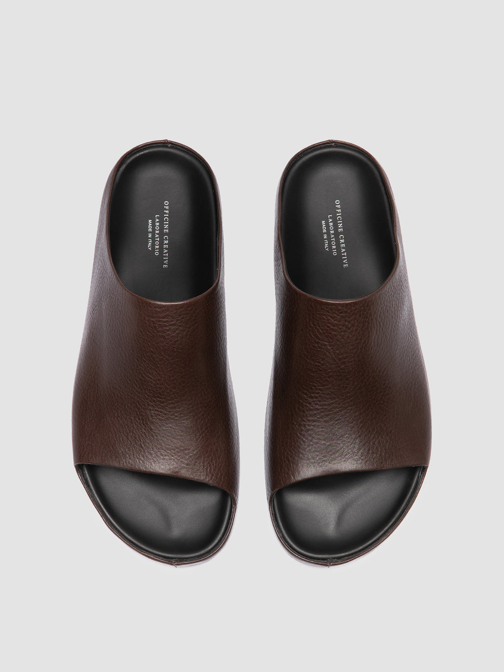 BABOUCHE 002 - Brown Leather Mule Sandals