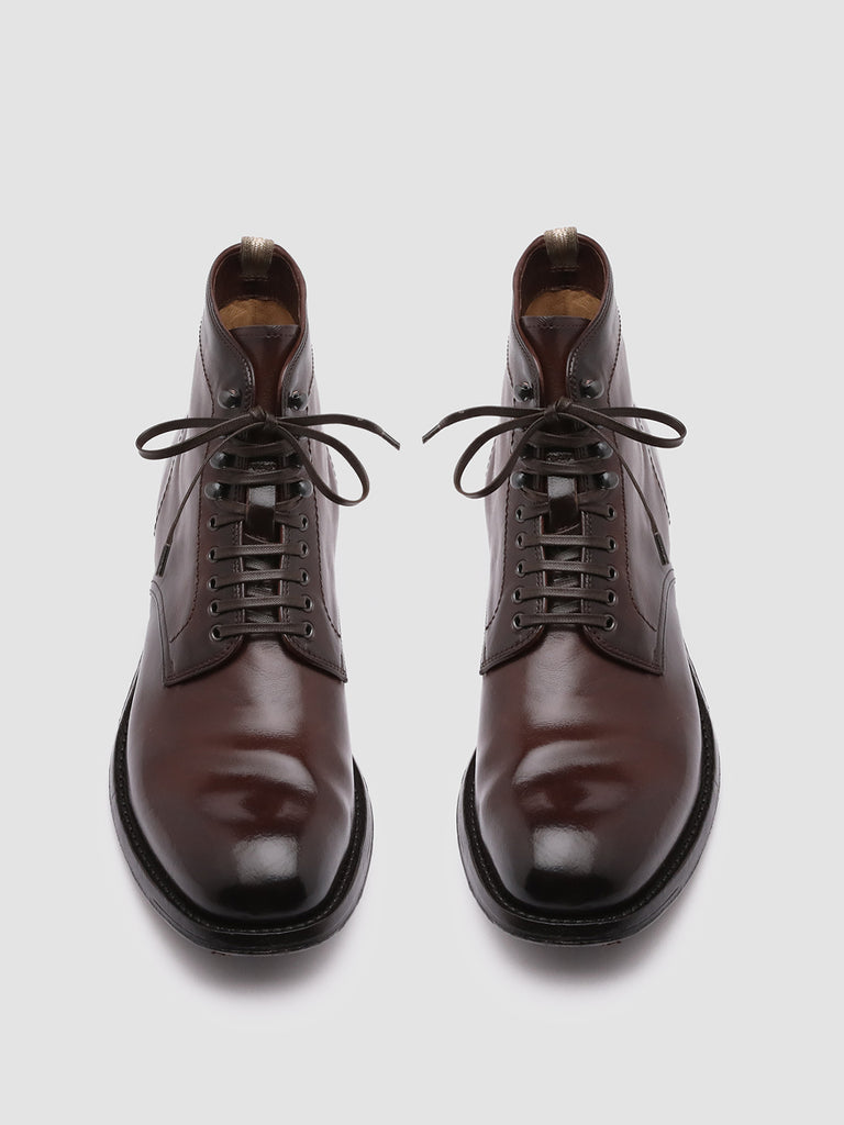 BALANCE 003 - Brown Leather Lace Up Boots