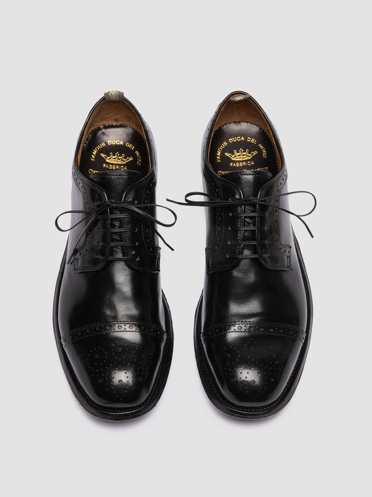 BALANCE 004 - Black Leather Derby Shoes men Officine Creative - 2