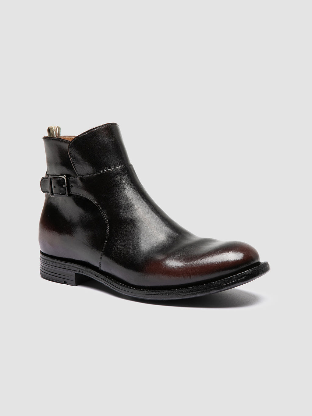 BALANCE 021 - Stivali con Zip in Pelle Nera