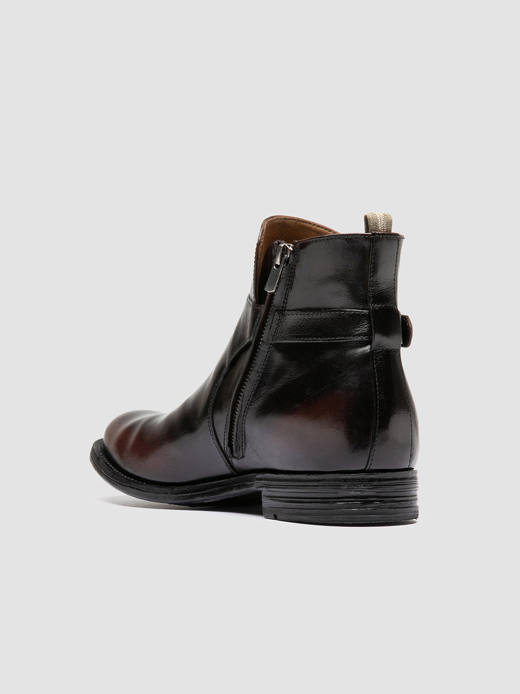 BALANCE 021 - Stivali con Zip in Pelle Nera