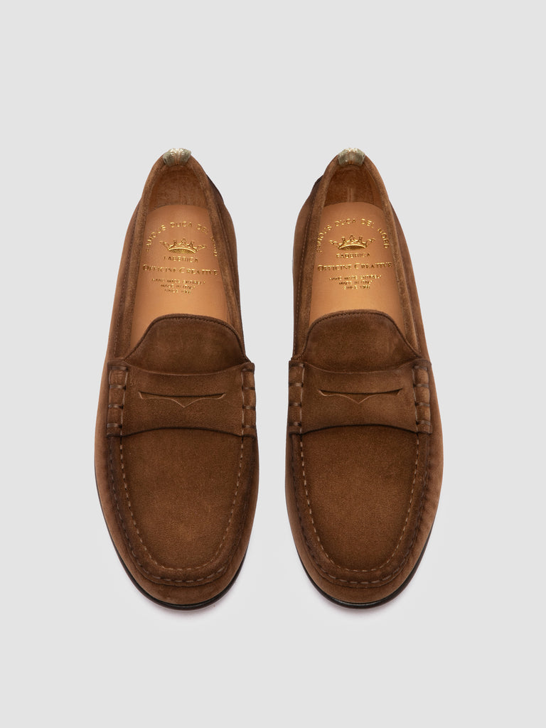 BALFRON 002 - Brown Suede Penny Loafer