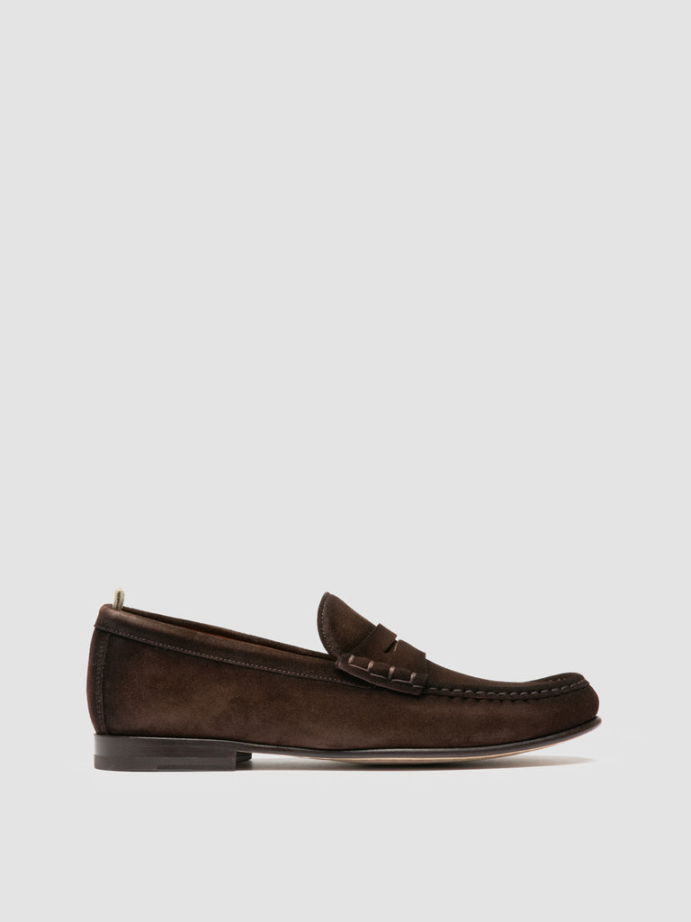 BALFRON 002 - Dark Brown Suede Penny Loafer