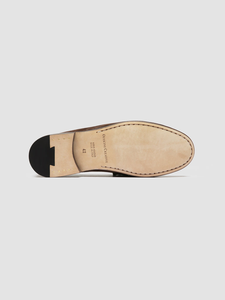 BALFRON 002 - Dark Brown Suede Penny Loafer
