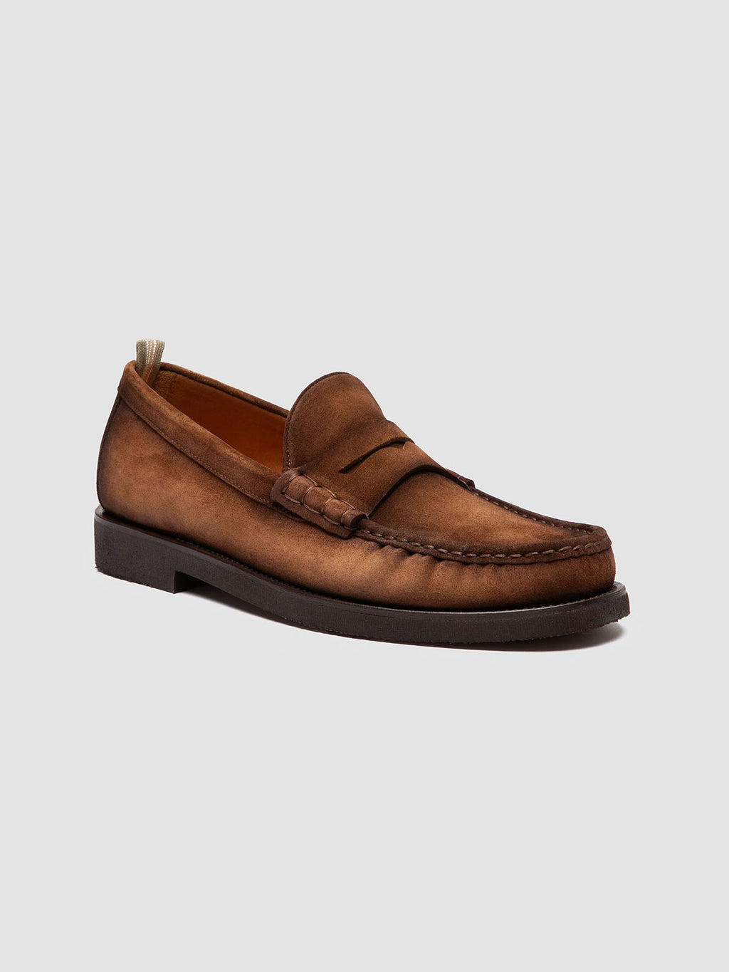 BALFRON FLEXI 001 - Brown Suede Penny Loafers