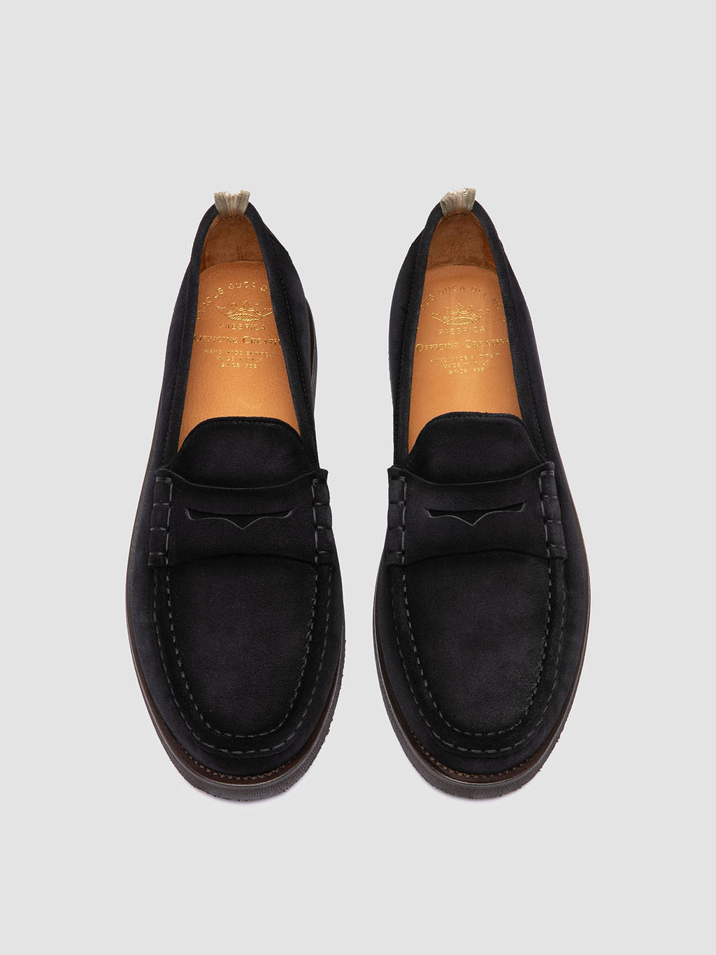 BALFRON FLEXI 001 - Blue Suede Penny Loafers