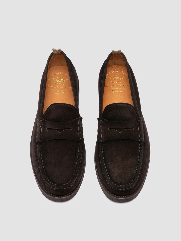 BALFRON FLEXI 001 - Mocassini Penny in Pelle Scamosciata Marrone