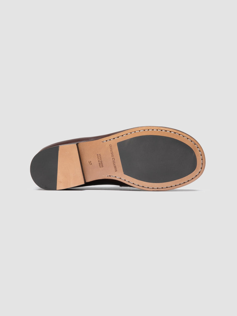 BECKY 101 - Mocassini Penny in Pelle Marrone