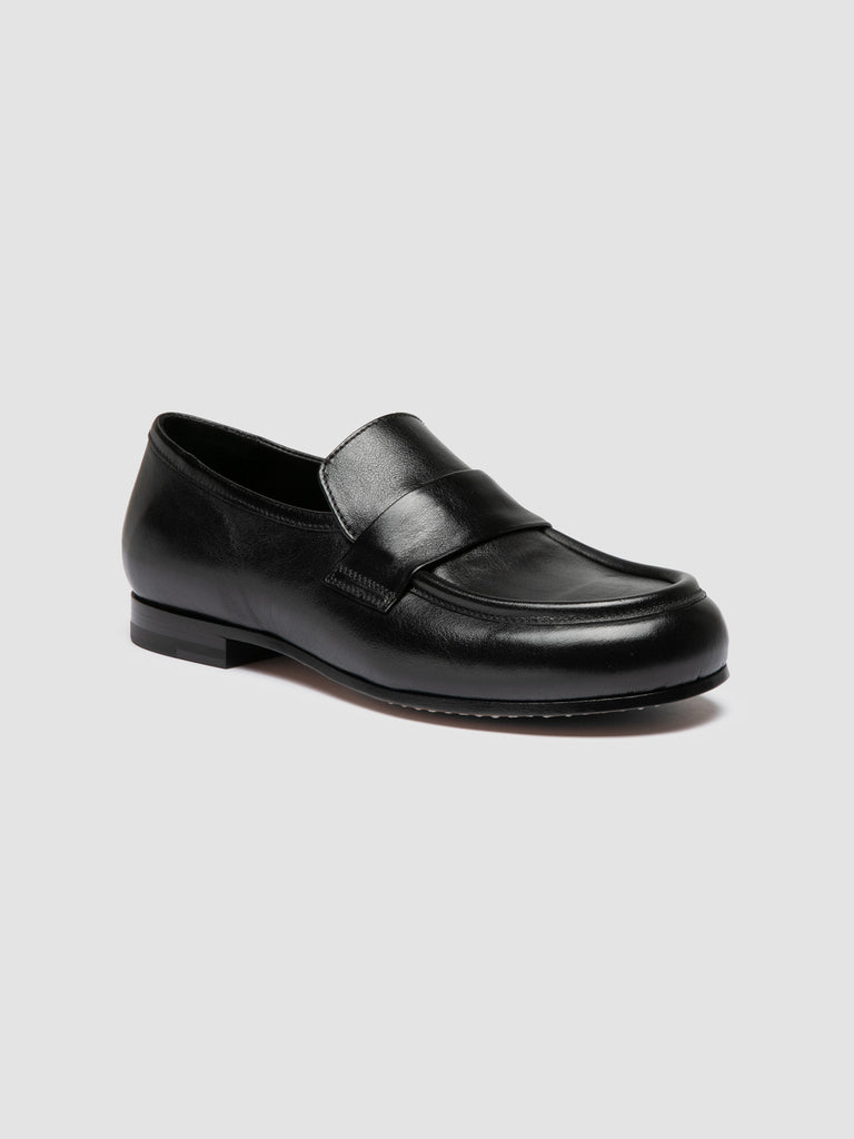 BECKY 101 - Mocassini Penny in Pelle Nera