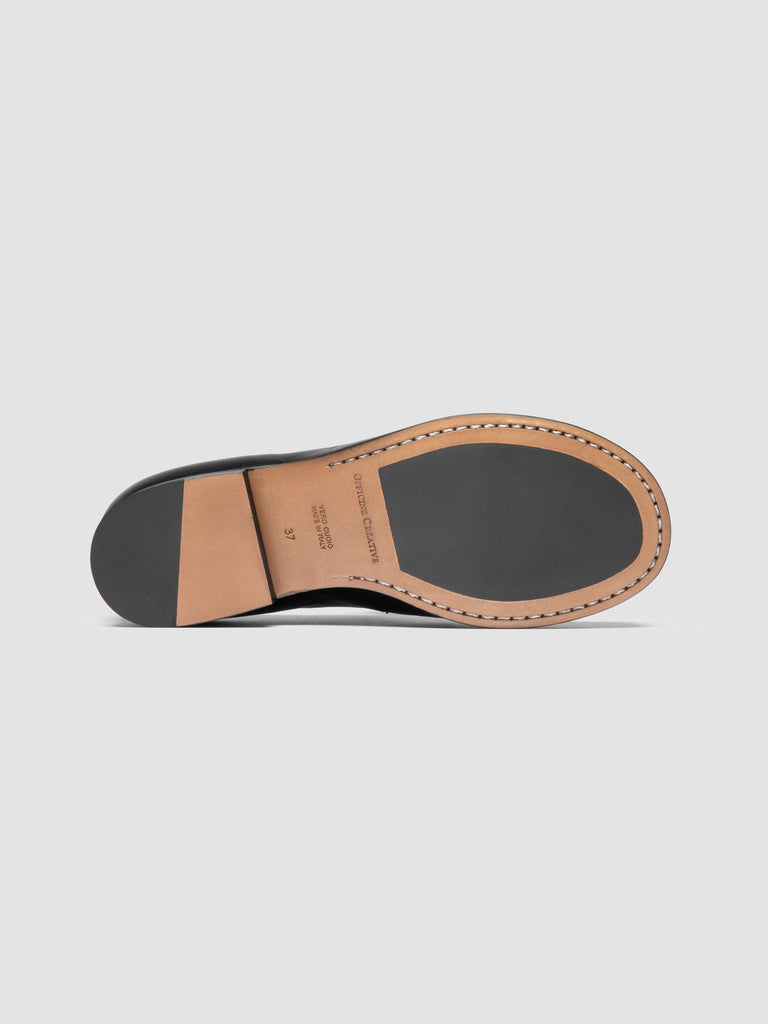 BECKY 101 - Mocassini Penny in Pelle Nera