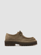 BLOSSOM 001 - Scarpe Derby in Pelle Scamosciata Marrone