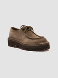 BLOSSOM 001 - Scarpe Derby in Pelle Scamosciata Marrone - thumb image 3,side view