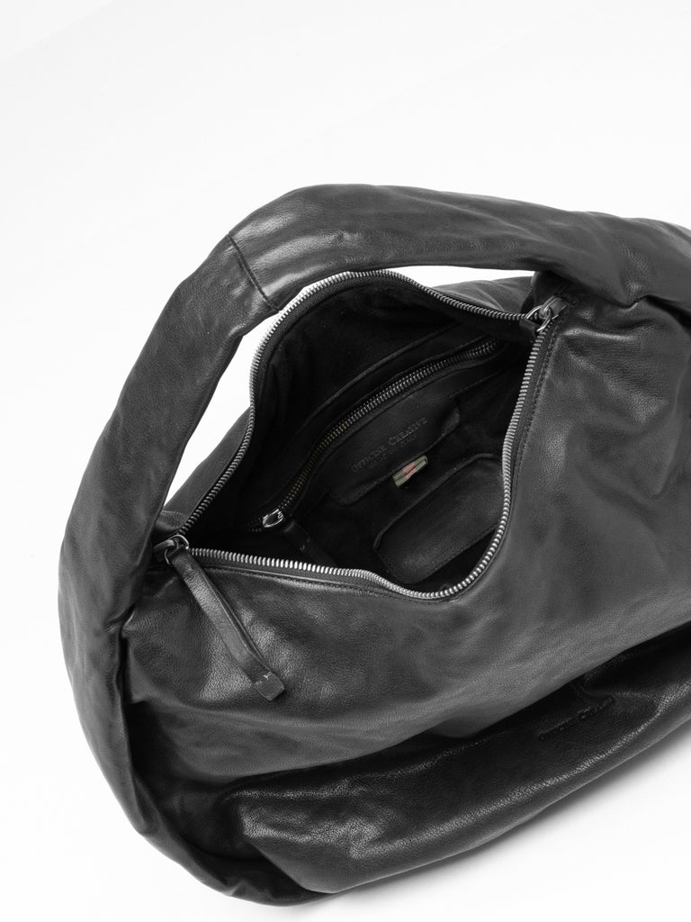 BOLINA 048 - Borsa a Spalla in Pelle Nera