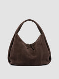 BOLINA 048 - Brown Suede Shoulder Bag - thumb image 1,side view
