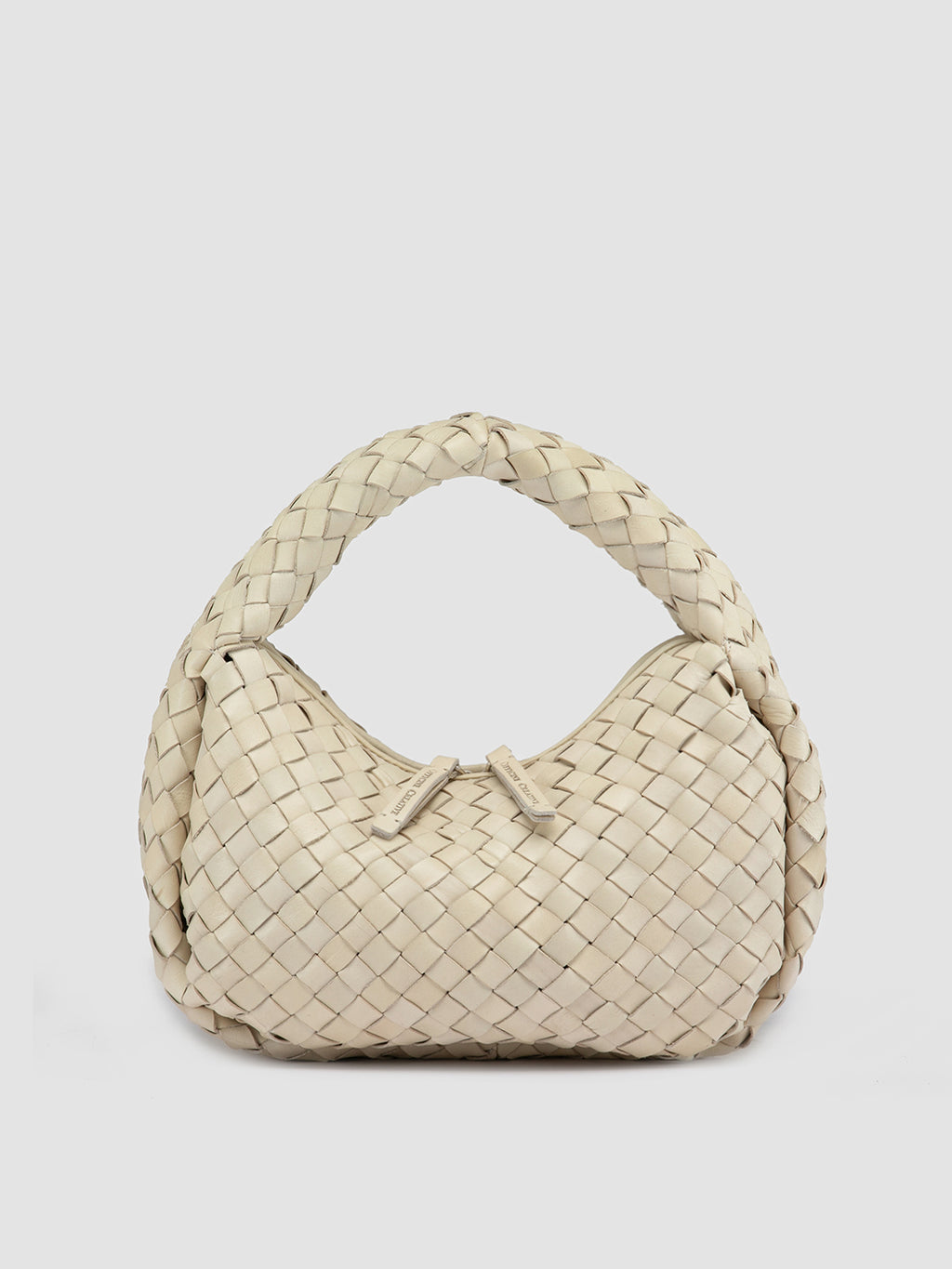 NOLITA WOVEN 144 - Borsa con Manico in Pelle Bianca