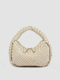 NOLITA WOVEN 144 - Borsa con Manico in Pelle Bianca