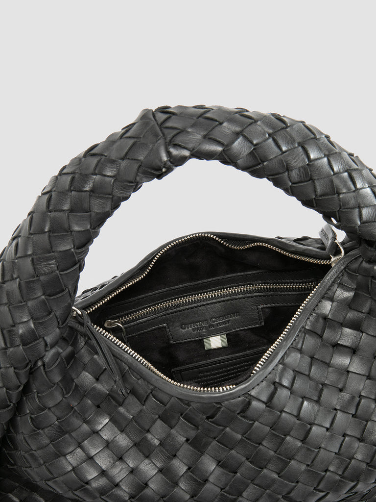 BOLINA 148 - Borsa a Spalla in Pelle Nera