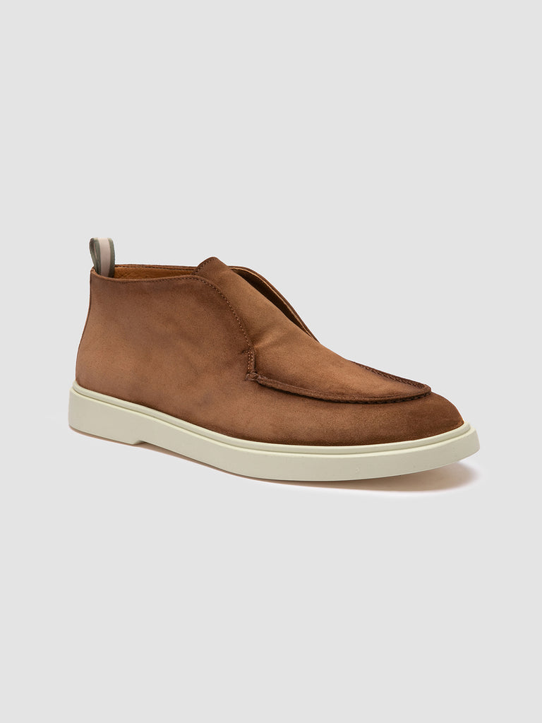 BONES 003 - Stivali Chukka in Pelle Scamosciata Marrone