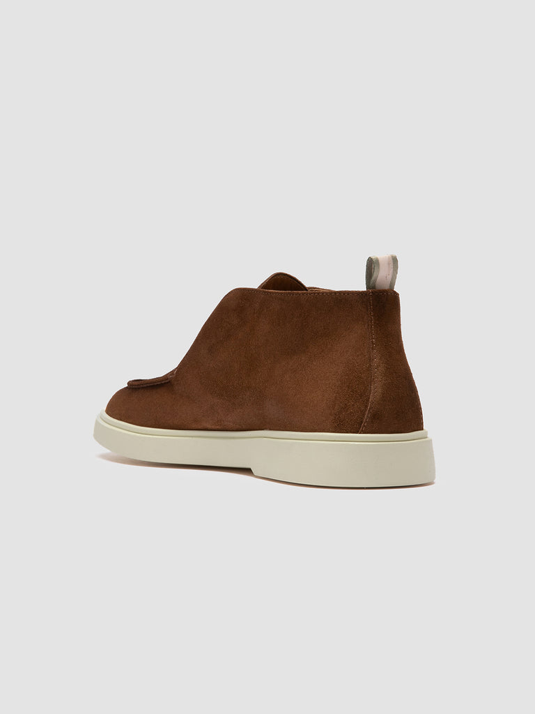 BONES 003 - Stivali Chukka in Pelle Scamosciata Marrone