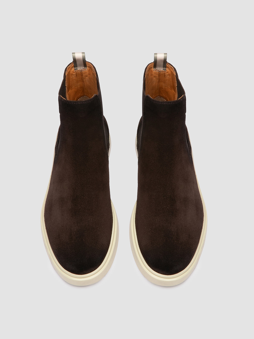 BONES 014 - Brown Suede Chelsea Boots - image 2,side view