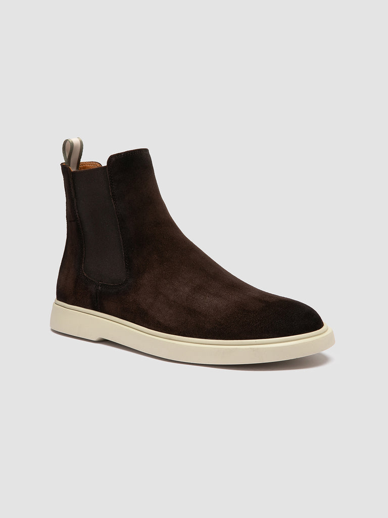 BONES 014 - Brown Suede Chelsea Boots