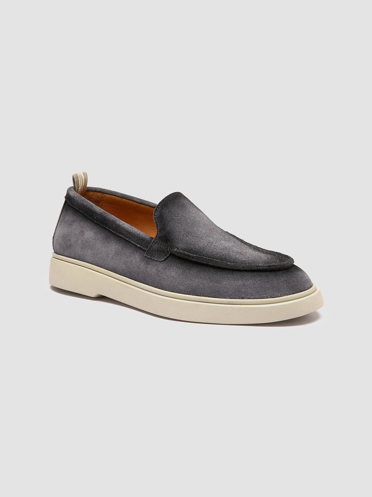 BONES 101 - Mocassini in Pelle Scamosciata Blu