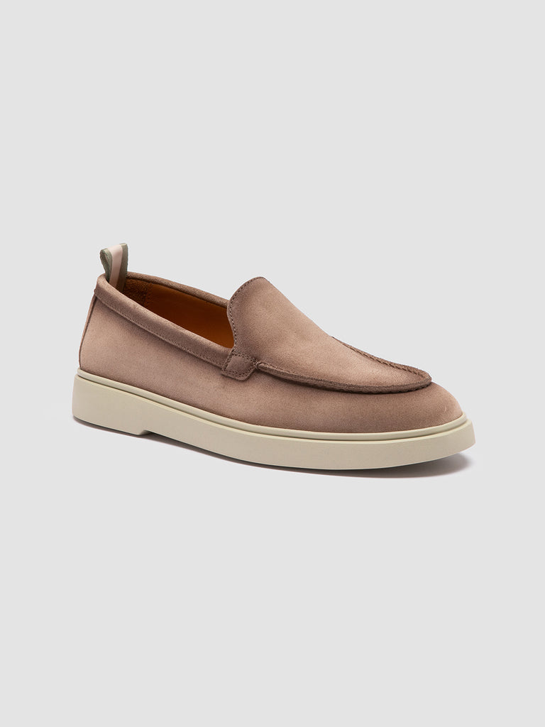 BONES 101 - Mocassini in Pelle Scamosciata Beige