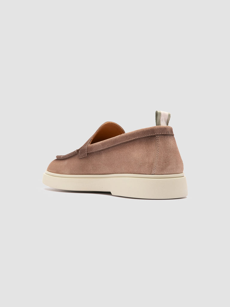BONES 101 - Mocassini in Pelle Scamosciata Beige