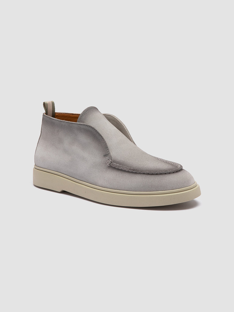 BONES 102 - Stivali Chukka in Pelle Scamosciata Grigia