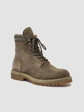 BOSS 002 - Brown Suede Lace Up Boots