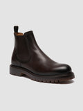 BOSS 004 - Brown Leather Chelsea Boots Men Officine Creative - 3