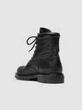 BOSS 008 - Black Leather Lace-Up Boots