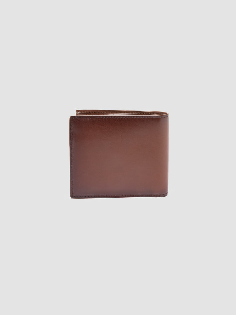 BOUDIN 02 - Portafoglio Bifold in Pelle Marrone