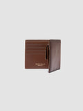 BOUDIN 02 - Portafoglio Bifold in Pelle Marrone
