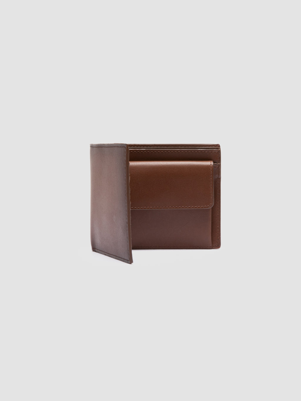 BOUDIN 02 - Portafoglio Bifold in Pelle Marrone