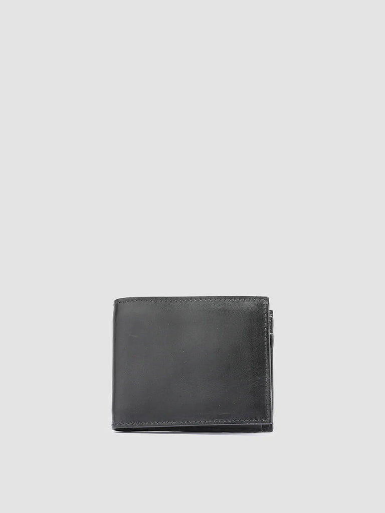 BOUDIN 02 - Portafoglio Bifold in Pelle Nera